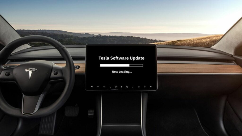 tesla software updates